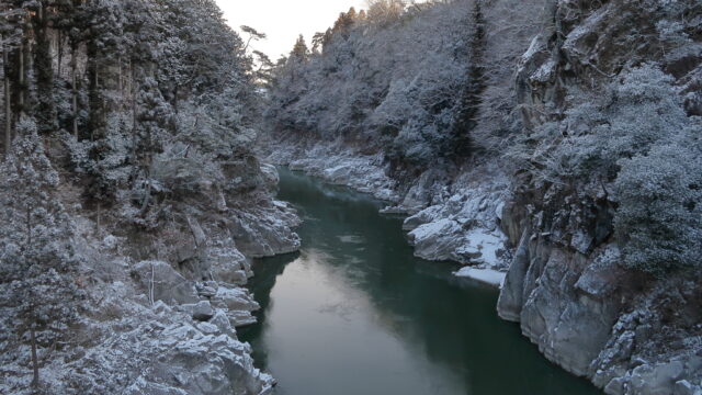 天龍峡_雪