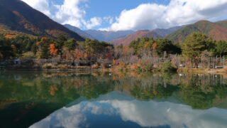 大沼湖（紅葉）_全景