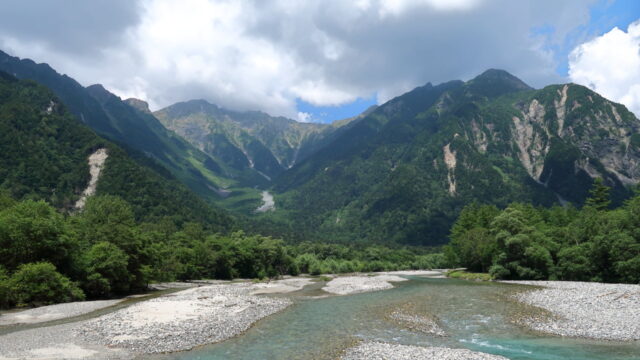 上高地_穂高連峰&梓川