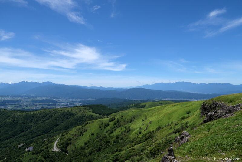 車山高原_山頂_眺望（日本アルプス）