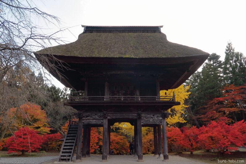 霊松寺（紅葉）_山門