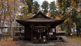 筑摩神社（紅葉）_拝殿